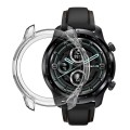 For Ticwatch Pro X Electroplated TPU Half Wrapped Watch Protective Case(Transparent)