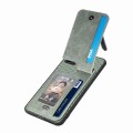 For Samsung Galaxy A04 4G Carbon Fiber Vertical Flip Zipper Wallet Phone Case(Green)