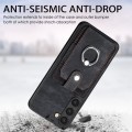 For Samsung Galaxy S22 Ultra 5G Retro Skin-feel Ring Card Wallet Phone Case(Black)