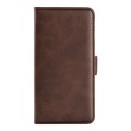 For Xiaomi 13 Dual-side Magnetic Buckle Horizontal Flip Leather Phone Case(Brown)
