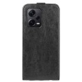 For Xiaomi Redmi Note 12 Pro+ Global R64 Texture Vertical Flip Leather Phone Case(Black)