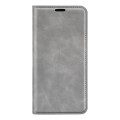 For Xiaomi Redmi Note 12 4G Global Retro-skin Magnetic Suction Leather Phone Case(Grey)