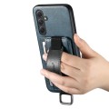 For Samsung Galaxy A54 5G Suteni H13 Card Wallet Wrist Strap Holder PU Phone Case(Blue)