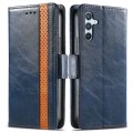 For Samsung Galaxy A34 5G CaseNeo Splicing Dual Magnetic Buckle Leather Phone Case(Blue)