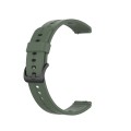 For Huawei Band 3 Solid Color Silicone Watch Band(Green)