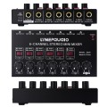 B020 Mini 6-Channel Stereo Audio Mixer Musical Instrument Mixer Electric Wind Electric Guitar Electr