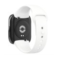 For Redmi Watch 3 Lite Sports Solid Color Silicone Replacement Watch Band(White)