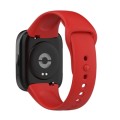 For Redmi Watch 3 Lite Sports Solid Color Silicone Replacement Watch Band(Red)