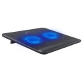 N128 Work Game Dual Fan Laptop Cooling Pad Heat Dissipation Holder with LED Light