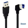 JUNSUNMAY USB 3.0 A Male to USB 3.0 B Male Adapter Cable Cord 1.6ft/0.5M for Docking Station, Extern