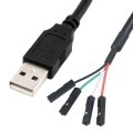 USB Male JUNSUNMAY USB 2.0 A to Female 4 Pin Dupont Motherboard Header Adapter Extender Cable, Lengt