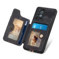 For Samsung Galaxy A32 4G Retro Skin-feel Ring Multi-card Wallet Phone Case(Black)