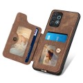 For Samsung Galaxy A32 4G Retro Skin-feel Ring Multi-card Wallet Phone Case(Brown)