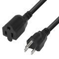 JUNSUNMAY US 1.6FT NEMA 5-15P 1 to 2 Way Outlet NEMA 5-15R SJT 16AWG 3 Prong Power Cable Wire Extend
