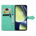 For OnePlus Nord CE 3 Lite Mandala Flower Embossed Leather Phone Case(Green)