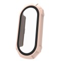 For Xiaomi Mi Band 8 ENKAY Hat-Prince Full Coverage PC Frame + Tempered Glass Film Watch Case(Pink)