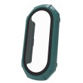 For Xiaomi Mi Band 8 ENKAY Hat-Prince Full Coverage PC Frame + Tempered Glass Film Watch Case(Green)