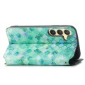 For Samsung Galaxy S24 5G CaseNeo Colorful Magnetic Leather Phone Case(Emerald)