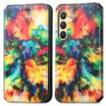 For Samsung Galaxy S24 5G CaseNeo Colorful Magnetic Leather Phone Case(Colorful Cloud)