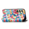 For Samsung Galaxy S24 5G CaseNeo Colorful Magnetic Leather Phone Case(Magic Space)