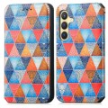 For Samsung Galaxy S24+ 5G CaseNeo Colorful Magnetic Leather Phone Case(Rhombus Mandala)