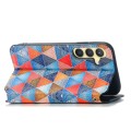 For Samsung Galaxy S24+ 5G CaseNeo Colorful Magnetic Leather Phone Case(Rhombus Mandala)