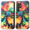 For Samsung Galaxy S24 Ultra 5G CaseNeo Colorful Magnetic Leather Phone Case(Colorful Cloud)