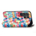 For Samsung Galaxy S24 Ultra 5G CaseNeo Colorful Magnetic Leather Phone Case(Magic Space)