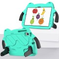 For Sumsung Galaxy Tab A7 10.4 2020 Ice Baby EVA Shockproof Hard PC Tablet Case(Mint Green+Black)