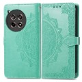 For OnePlus Ace 3 Mandala Flower Embossed Leather Phone Case(Green)