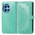 For OnePlus 12R Mandala Flower Embossed Leather Phone Case(Green)