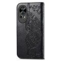 For Huawei Nova 12 Butterfly Love Flower Embossed Leather Phone Case(Black)