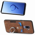 For Samsung Galaxy S9+ Retro Skin-feel Ring Card Wallet Phone Case(Brown)