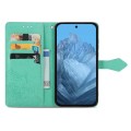 For Google Pixel 9 Mandala Flower Embossed Leather Phone Case(Green)