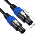 JUNSUNMAY Speakon Male to Speakon Male Audio Speaker Adapter Cable with Snap Lock, Length:25FT