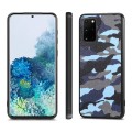 For Samsung Galaxy S20 Camouflage Leather Back Cover Phone Case(Blue)