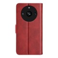 For Realme 11 Pro / 11 Pro+ Dual-side Magnetic Buckle Horizontal Flip Leather Phone Case(Red)