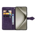 For Huawei Pura 70 Mandala Flower Embossed Leather Phone Case(Purple)