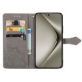 For Huawei Pura 70 Pro+ Mandala Flower Embossed Leather Phone Case(Gray)