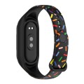 For Xiaomi Mi Band 8 ENKAY Hat-Prince Full Coverage Screen Protector + Adjsutable Silicone Sport Loo