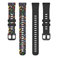 For Huawei Band 8 ENKAY Hat-Prince Full Coverage Screen Protector + Adjsutable Silicone Sport Loop S