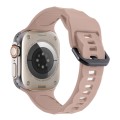 For Apple Watch Ultra 49mm Ripple Silicone Sports Watch Band(Pink)