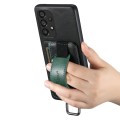 For Samsung Galaxy A53 5G Suteni H13 Card Wallet Wrist Strap Holder PU Phone Case(Black)