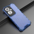 For OPPO Reno11 F Shockproof Honeycomb Phone Case(Blue)