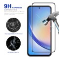 For Samsung Galaxy A55 2pcs ENKAY Hat-Prince Full Glue High Aluminum-silicon Tempered Glass Film
