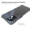For Motorola Moto G23 4G ENKAY Transparent TPU Shockproof Phone Case with Glass Film
