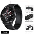 For Huawei Watch GT2 46mm Titanium Alloy Quick Release Watch Band(Black)