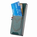 For Samsung Galaxy Z Fold5 JUNSUNMAY Denim Pattern Leather Skin PC Folding Phone Case with Card Slot