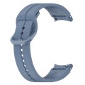 For Samsung Galaxy Watch 6 / 6 Classic Grooved Color Buckle Silicone Watch Band(Blue)