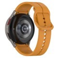 For Samsung Galaxy Watch 6 / 6 Classic Grooved Color Buckle Silicone Watch Band(Yellow)